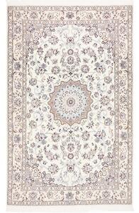 Tappeto Nain 9la Medaglione Floreale Avorio Blu Scuro 135x210 Cm