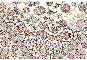 Tappeto Nain 9la Medaglione Floreale Avorio Blu Scuro 130x208 Cm