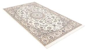 Tappeto Nain 9la Medaglione Floreale Avorio Blu Scuro 135x210 Cm