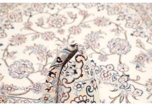 Tappeto Nain 9la Medaglione Floreale Avorio Blu 132x206 Cm