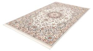 Tappeto Nain 9la Medaglione Floreale Avorio Azzurro 157x247 Cm