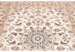 Tappeto Nain 9la Medaglione Floreale Avorio Blu Chiaro 133x212 Cm