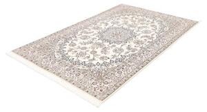 Tappeto Nain 9la Medaglione Floreale Avorio Blu 132x206 Cm