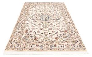 Tappeto Nain 9la Medaglione Floreale Avorio Blu Chiaro 133x212 Cm