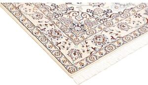 Tappeto Nain 9la Medaglione Floreale Avorio Blu Scuro 135x210 Cm