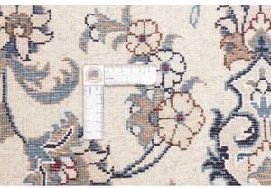 Tappeto Nain 9la Medaglione Floreale Avorio Blu 253x367 Cm