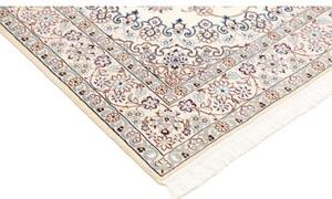 Tappeto Nain 9la Medaglione Floreale Avorio Blu 132x206 Cm