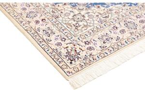 Tappeto Nain 9la Medaglione Floreale Blu Avorio 128x200 Cm