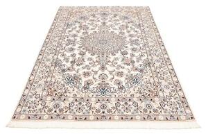 Tappeto Nain 9la Medaglione Floreale Avorio Blu 128x215 Cm