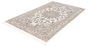 Tappeto Nain 9la Medaglione Floreale Avorio Blu Scuro 130x208 Cm