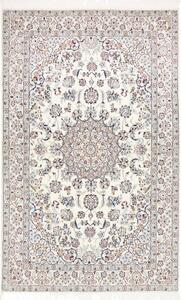 Tappeto Nain 9la Medaglione Floreale Avorio Blu Scuro 130x208 Cm