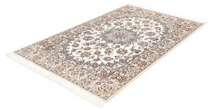Tappeto Nain 9la Medaglione Floreale Avorio Blu 132x202 Cm