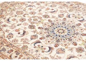 Tappeto Nain 9la Medaglione Floreale Avorio Blu Chiaro 133x212 Cm
