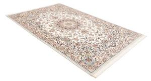 Tappeto Nain 9la Medaglione Floreale Avorio Azzurro 157x247 Cm
