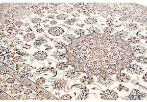 Tappeto Nain 9la Medaglione Floreale Avorio Blu Scuro 130x208 Cm