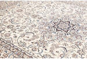 Tappeto Nain 9la Medaglione Floreale Avorio Blu 253x367 Cm