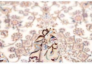 Tappeto Nain 9la Medaglione Floreale Avorio Blu 128x215 Cm