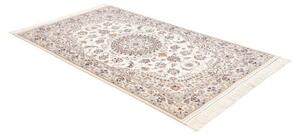 Tappeto Nain 9la Medaglione Floreale Avorio Azzurro 126x210 Cm