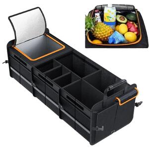 Organizzatore per il bagagliaio, grande capacità, vano refrigerante isolato, 115 litri (materiale: polietilene)