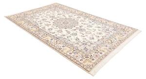 Tappeto Nain 9la Medaglione Floreale Avorio Rosa 165x255 Cm