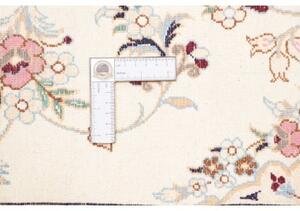 Tappeto Nain 9la Medaglione Floreale Avorio Bordeaux 130x215 Cm