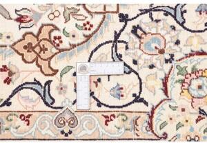 Tappeto Nain 9la Medaglione Floreale Avorio Azzurro 157x247 Cm