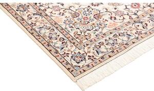 Tappeto Nain 9la Medaglione Floreale Avorio Blu 138x214 Cm
