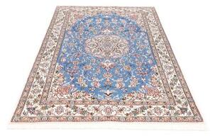 Tappeto Nain 9la Medaglione Floreale Azzurro Avorio 124x197 Cm