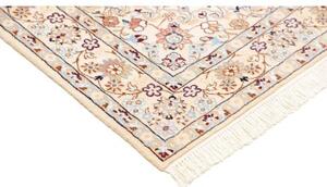 Tappeto Nain 9la Medaglione Floreale Avorio Bordeaux 130x215 Cm