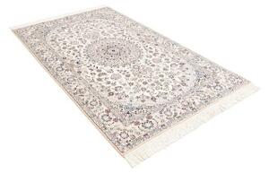 Tappeto Nain 9la Medaglione Floreale Avorio Blu 132x214 Cm