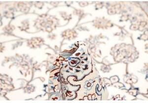 Tappeto Nain 9la Medaglione Floreale Avorio Blu 140x217 Cm