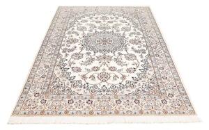 Tappeto Nain 9la Medaglione Floreale Avorio Blu 140x217 Cm