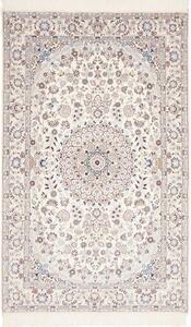 Tappeto Nain 9la Medaglione Floreale Avorio Blu 132x214 Cm