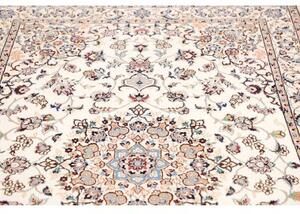 Tappeto Nain 9la Medaglione Floreale Avorio Blu 138x214 Cm