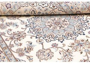 Tappeto Nain 9la Medaglione Floreale Avorio Blu 140x217 Cm