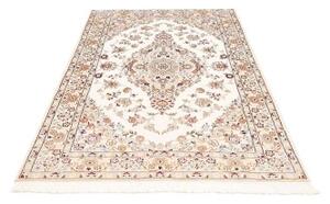 Tappeto Nain 9la Medaglione Floreale Avorio Bordeaux 130x215 Cm