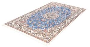 Tappeto Nain 9la Medaglione Floreale Azzurro Avorio 124x197 Cm
