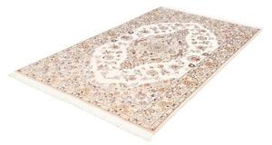 Tappeto Nain 9la Medaglione Floreale Avorio Bordeaux 130x215 Cm