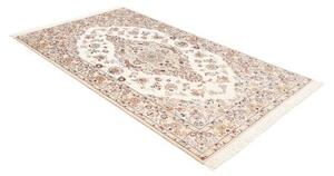 Tappeto Nain 9la Medaglione Floreale Avorio Bordeaux 130x215 Cm
