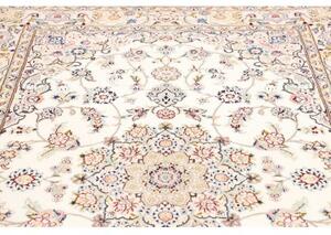Tappeto Nain 9la Medaglione Floreale Avorio Rosa 165x255 Cm