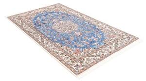 Tappeto Nain 9la Medaglione Floreale Azzurro Avorio 124x197 Cm