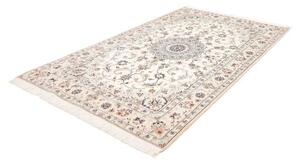 Tappeto Nain 9la Medaglione Floreale Avorio Blu 160x270 Cm