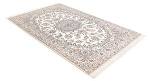 Tappeto Nain 9la Medaglione Floreale Avorio Blu 140x217 Cm