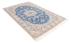 Tappeto Nain 9la Medaglione Floreale Blu Avorio 137x214 Cm