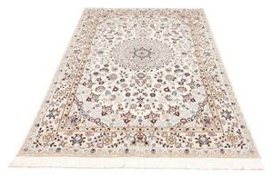Tappeto Nain 9la Medaglione Floreale Avorio Blu 132x208 Cm