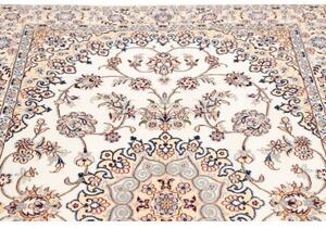 Tappeto Nain 9la Medaglione Floreale Avorio Blu 130x206 Cm
