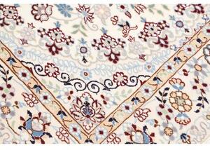 Tappeto Nain 9la Medaglione Floreale Avorio Blu 132x208 Cm
