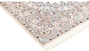Tappeto Nain 9la Medaglione Floreale Avorio Blu Polvere 130x203 Cm