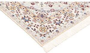 Tappeto Nain 9la Medaglione Floreale Avorio Blu 132x208 Cm