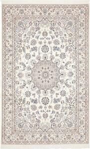 Tappeto Nain 9la Medaglione Floreale Avorio Blu Scuro 170x272 Cm